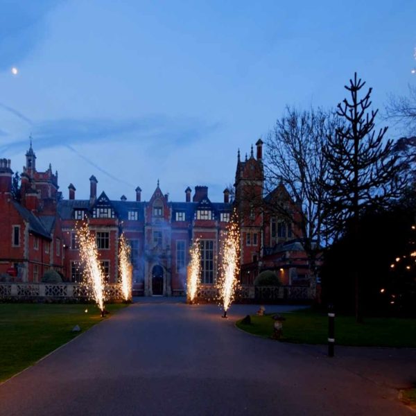 Unforgettable wedding firework display at Frensham Heights